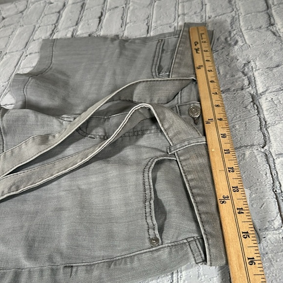 Banana Republic Gray Denim Jeans Tie High Waist Shorts Size 30 10P 10 Petite - Picture 8 of 14